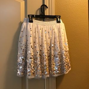 Sequins little girl skirt
